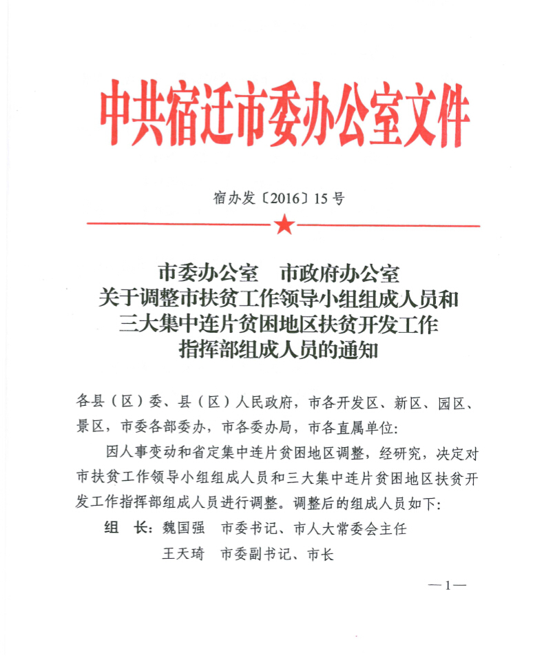 秦皇岛市扶贫开发领导小组办公室人事任命动态更新