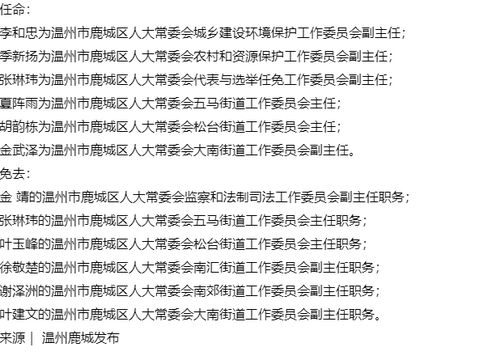 温州市经济委员会人事任命揭晓，助力经济高质量发展新篇章